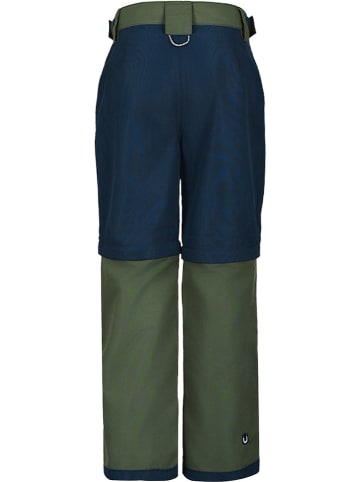 Zippoff-Trekkinghose "Terra" in Khaki/ Dunkelblau