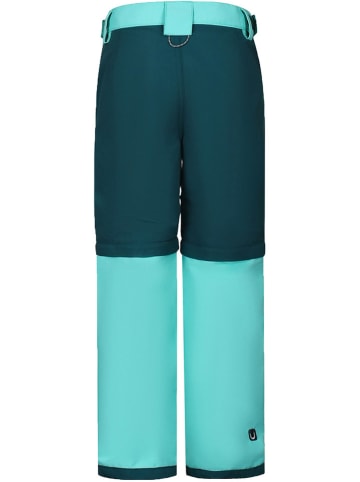 Afritstrekkingbroek "Terra" turquoise/donkerblauw