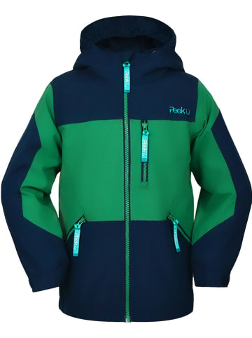 Regenjacke "Axel" in Grün/ Dunkelblau