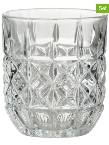 4-delige set: whiskyglazen transparant - (H)9,5 x Ø 8,2 cm