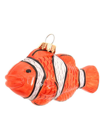 Christbaumornament "Clownfisch" in Orange - (B)8 cm