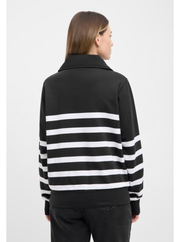 Sweatshirt "Foy" zwart/wit