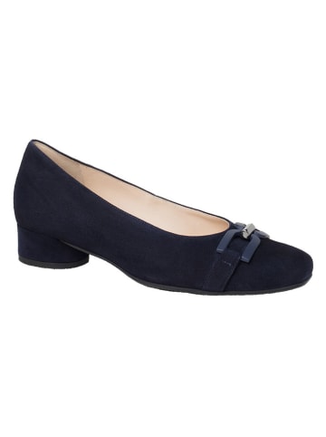 Leder-Ballerinas "Roma" in Dunkelblau