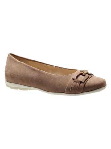Leder-Ballerinas "Pescara" in Hellbraun