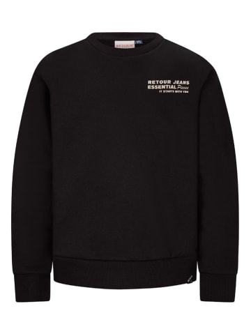 Sweatshirt "Borya" in Schwarz