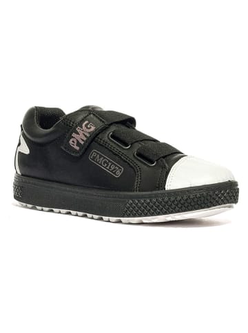 Leder-Sneakers in Schwarz