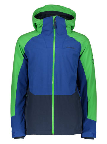 Ski-/snowboardjas blauw/groen