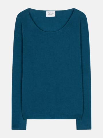 Kaszmirowy sweter "Fiona" w kolorze niebieskim