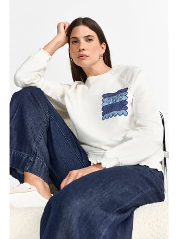 Sweatshirt in Weiß