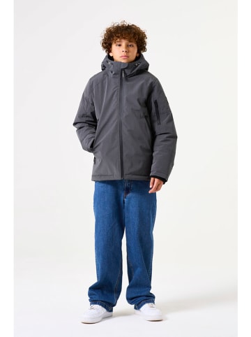 Parka w kolorze antracytowym