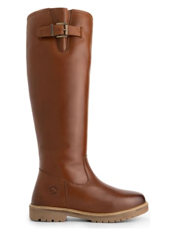 Leder-Stiefel "Dannemare" in Hellbraun