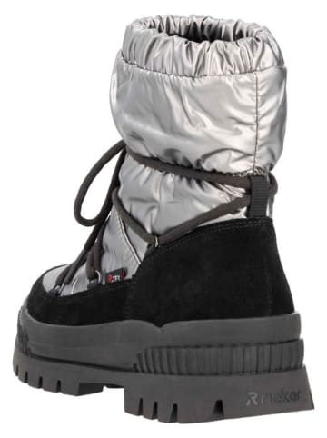 Winterlaarzen zilverkleurig/zwart