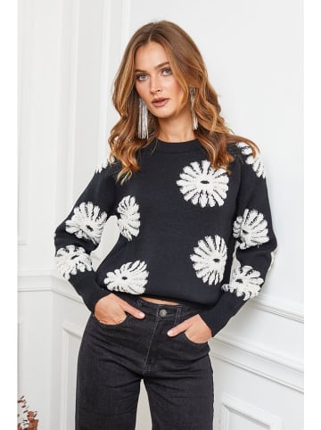 Pullover "Banshee" in Schwarz/ Weiß