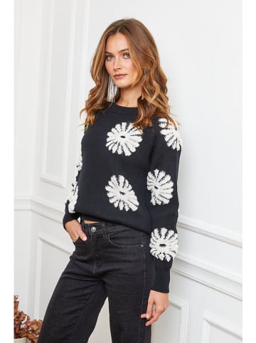 Pullover "Banshee" in Schwarz/ Weiß