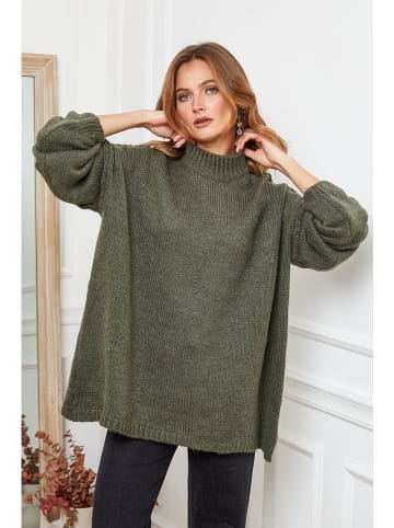 Sweter "Ladem" w kolorze khaki