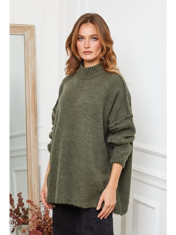 Sweter "Ladem" w kolorze khaki