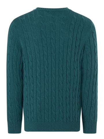 Wollpullover in Petrol