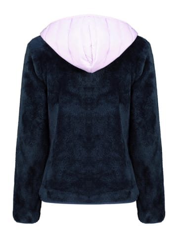 Fleecejacke "Typologieak" in Dunkelblau/ Flieder