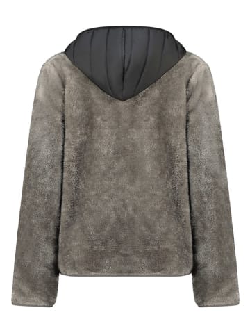 Fleecejacke "Typologieak" in Grau/ Schwarz