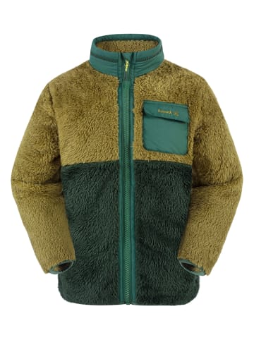 Teddy fleece vest "Shep" groen/kaki