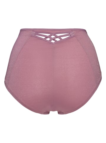 Pełne figi high waist w kolorze różowym