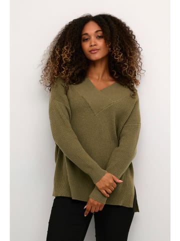 Sweter w kolorze khaki