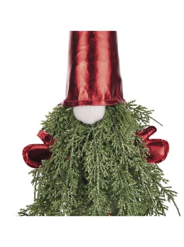 Dekofigur ''Christmas Gnome'' in Grün/ Rot - (L)55 cm