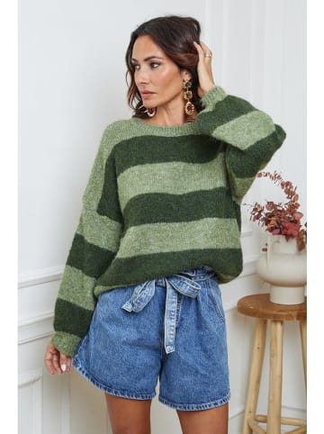 Sweter "Bech" w kolorze zielonym