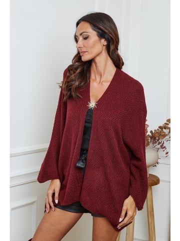 Cardigan "Enouka" in Bordeaux