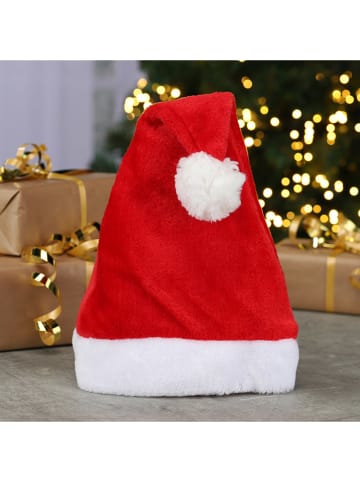 2er-Set: Weihnachtsmützen in Rot - (L)42 x (B)30 cm