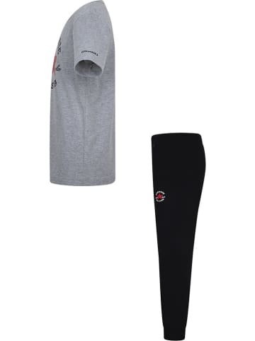 2tlg. Outfit in Grau/ Schwarz