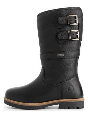 Leder-Boots "Dawson" in Schwarz