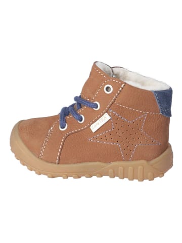 Leder-Winterboots "Denny" in Hellbraun
