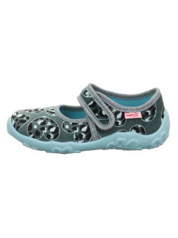 Pantoffels "Bonny" grijs/blauw