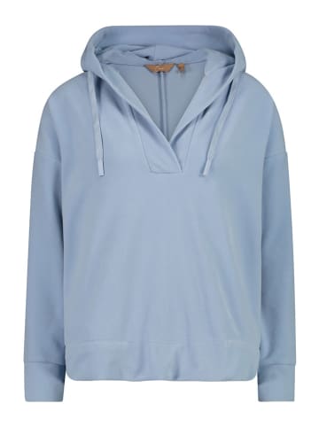 Fleece hoodie lichtblauw