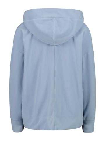 Fleece hoodie lichtblauw