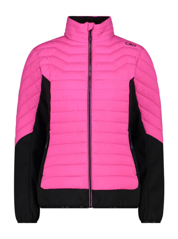 Hybridjacke in Pink/ Schwarz
