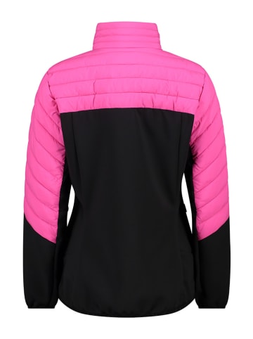 Hybridjacke in Pink/ Schwarz