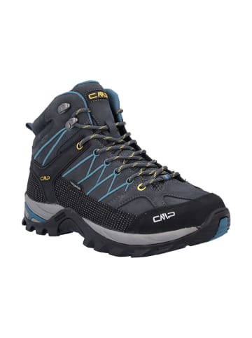 Skórzane buty trekkingowe "Rigel" w kolorze granatowym
