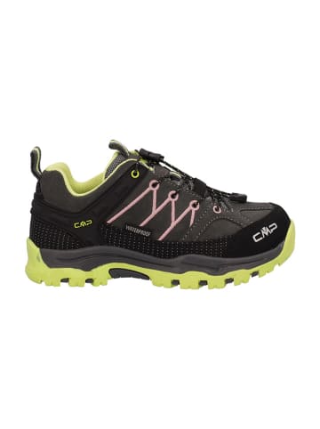 Leder-Trekkingschuhe "Rigel" in Schwarz/ Rosa