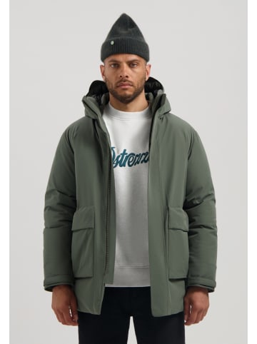 Parka w kolorze zielonym
