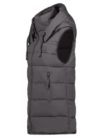 Doorgestikte bodywarmer "Dolbar" donkergrijs