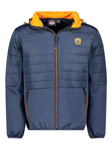 Softshelljas "Tennis" donkerblauw/oranje