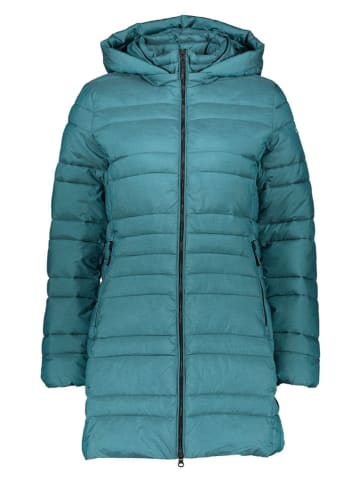 Wintermantel turquoise