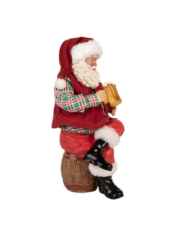 Decofiguur "Kerstman" meerkleurig - (H)24 cm