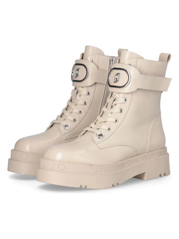 Leren boots crème