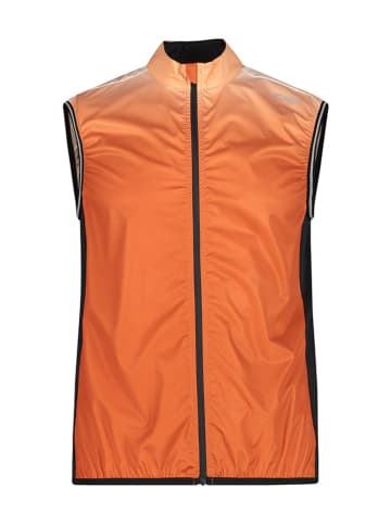 Softshellbodywarmer oranje/zwart