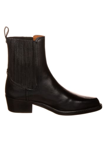 Leren chelseaboots zwart