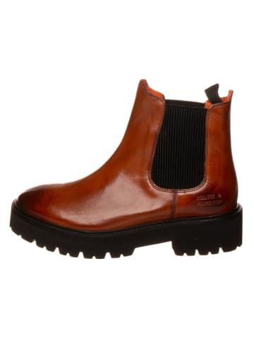 Leren chelseaboots lichtbruin