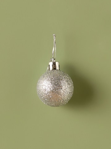 12tlg. Weihnachtskugel-Set in Silber - Ø 4 cm